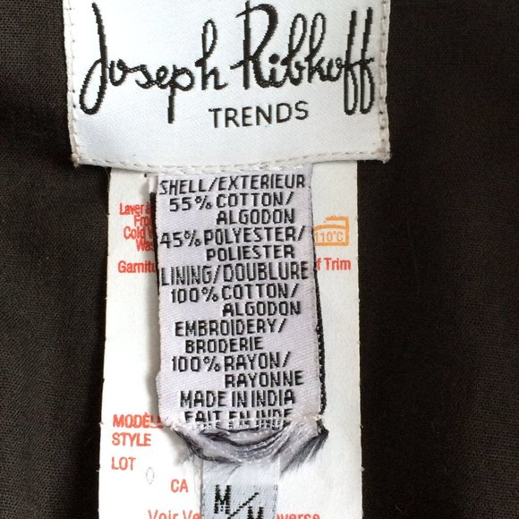 Joseph Ribkoff Trends Womens Beaded Tapestry Jacket Medium Multicolor Full Zip - Picture 5 of 12